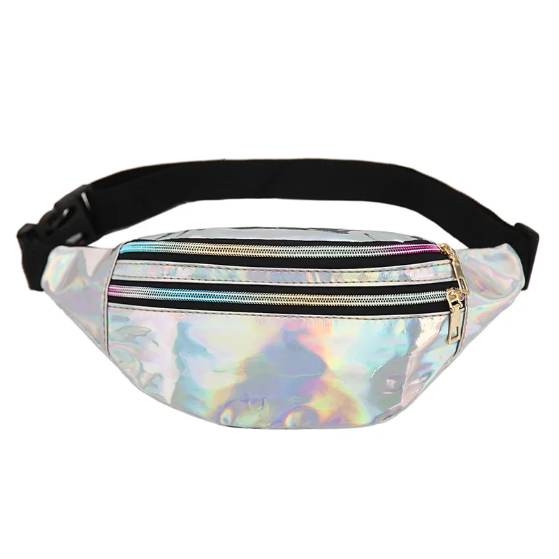 sac banane irisé brillant